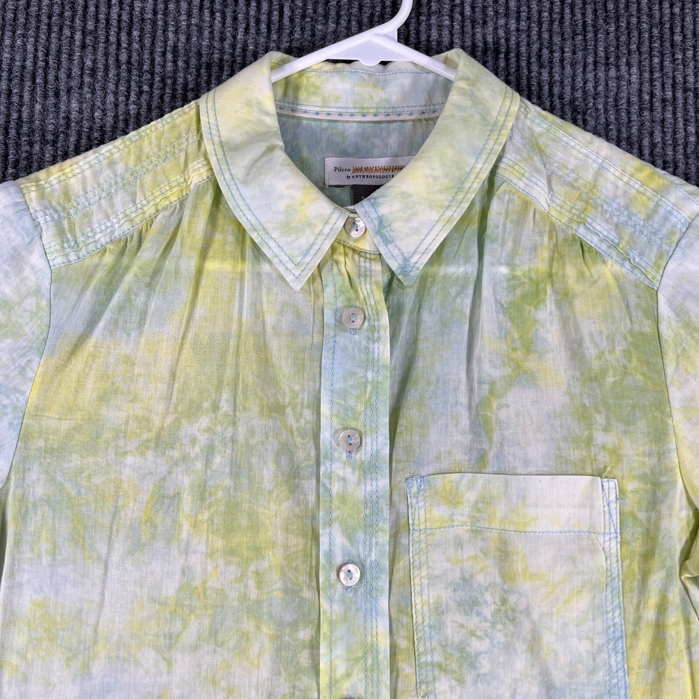 Pilcro Anthropologie Shirt Womens XS Extra Small Long Sleeve Button Up Casual